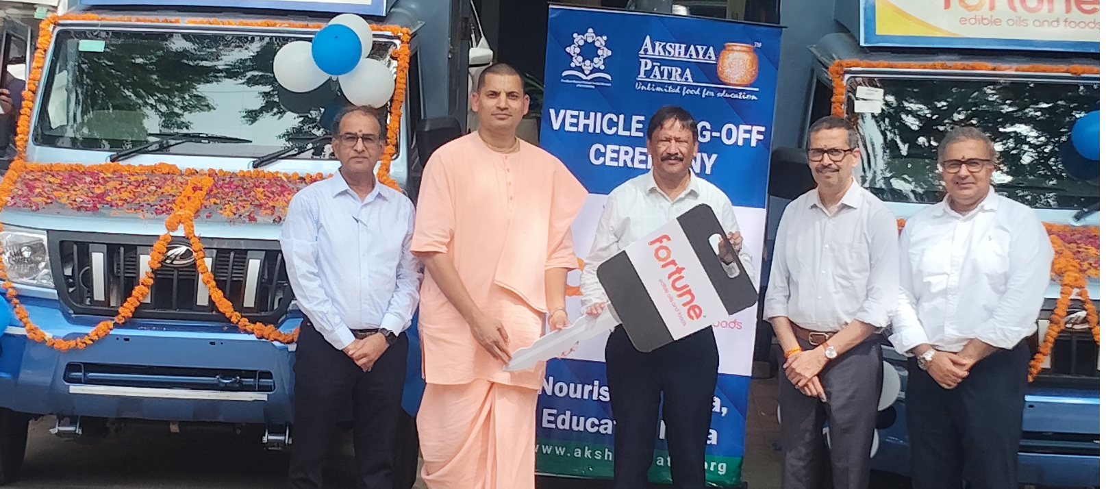 AWL Agri Business Limited Donates Food Distribution Vehicles to The Akshaya Patra Foundation
